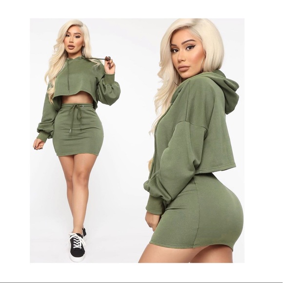 boutique skirt and top